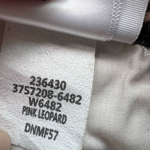 Paige Women's Pink Leopard Print Frayed Hem Skinny Hoxton Ankle Jeans Size 23 - Picture 6 of 11